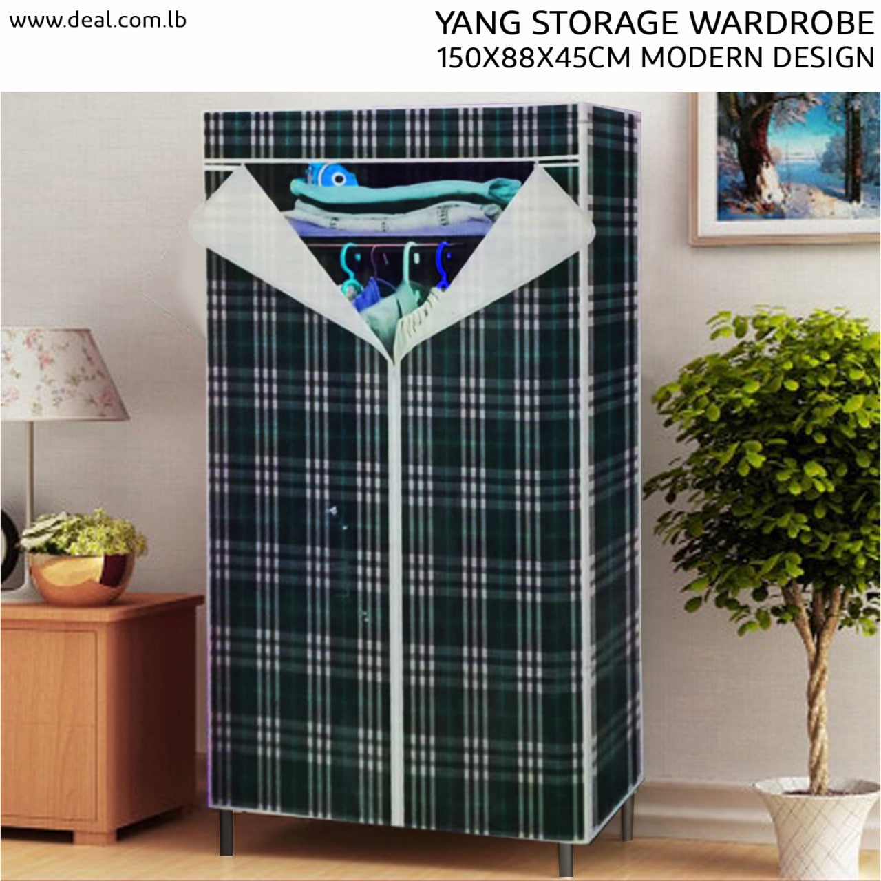 Yang Storage Wardrobe | Modern Design | 150x88x45CM